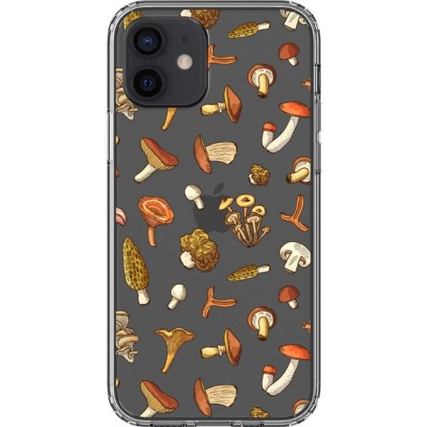 Fall Mushroom Clear Phone Case - Image 9