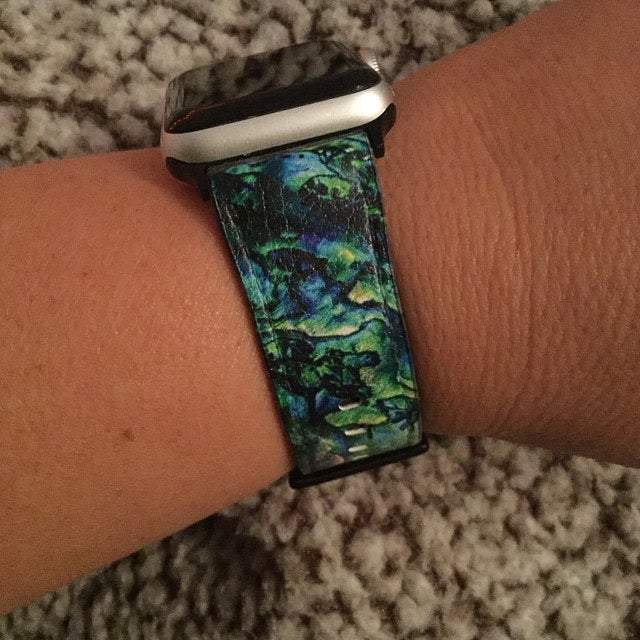 Green Abalone Print Apple Watch Band - Image 3