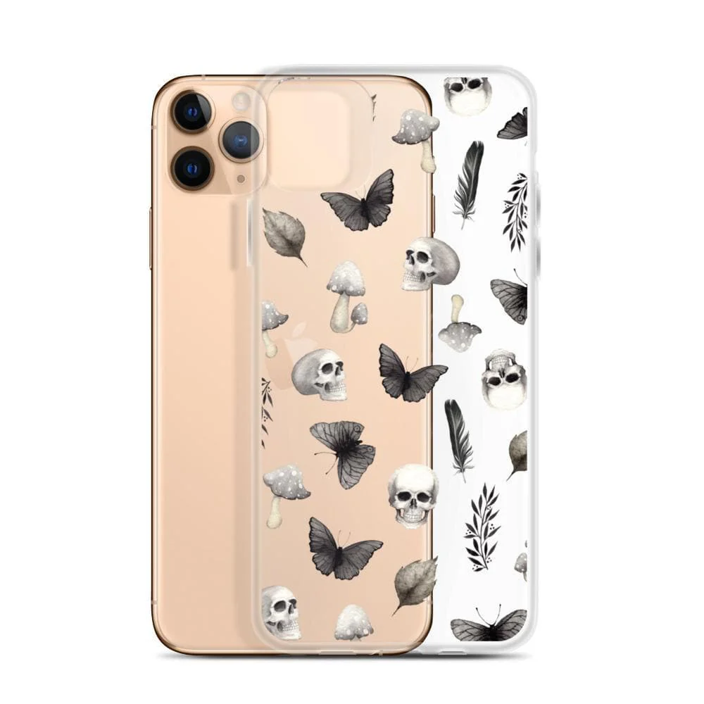 Grunge Mystic Elements Clear Phone Case - Image 3