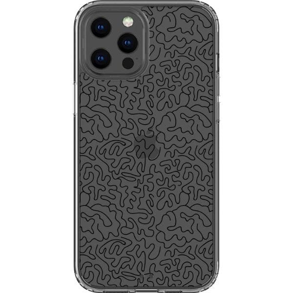 Line Art Doodles Clear Phone Case - Image 19