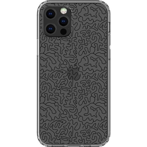 Line Art Doodles Clear Phone Case - Image 21