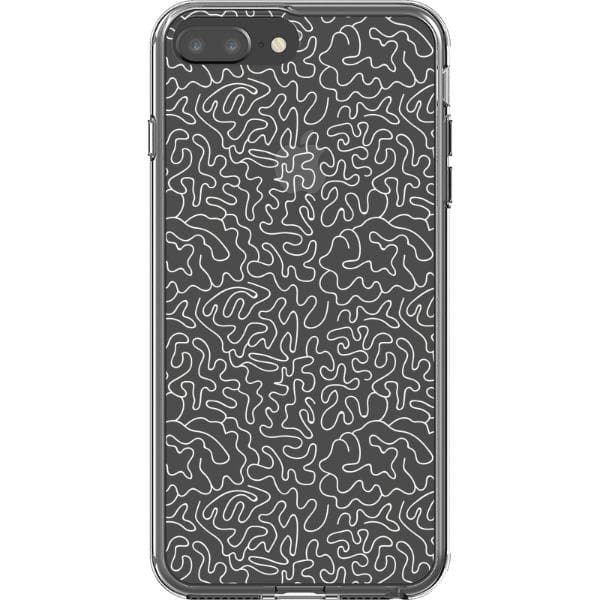 Line Art Doodles Clear Phone Case - Image 34