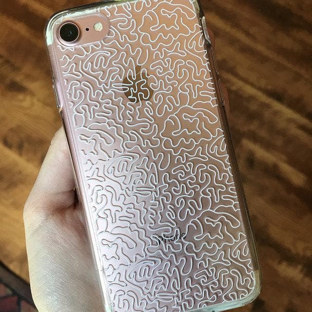 Line Art Doodles Clear Phone Case - Image 9