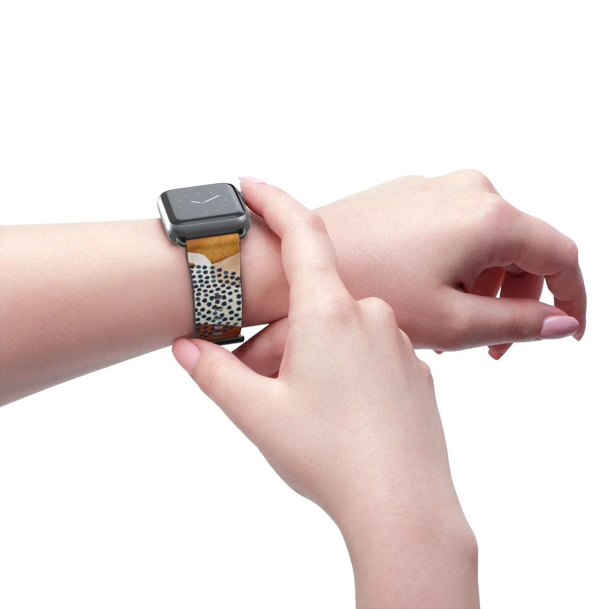 Mid-Century Organic Abstract Shapes Apple Watch Band - Image 6