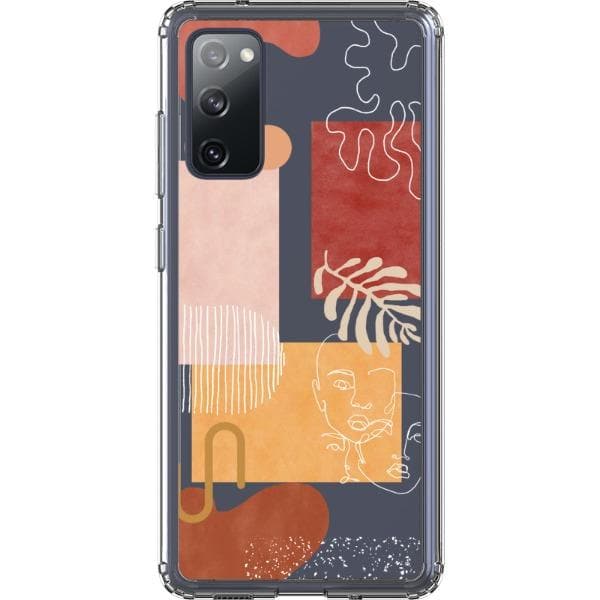 Modern Abstract Collage Clear Phone Case - Image 31