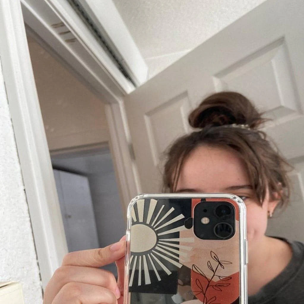 Modern Line Art Collage Clear Phone Case - Image 31