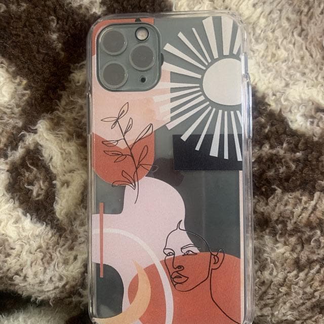 Modern Line Art Collage Clear Phone Case - Image 32