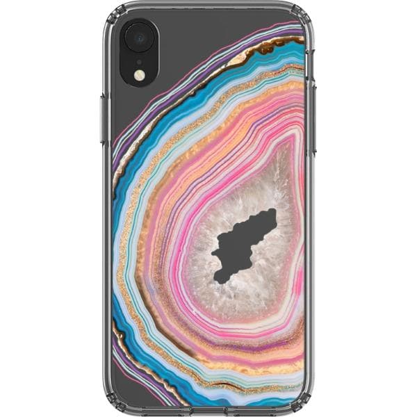 Pastel Geode Clear Phone Case - Image 19