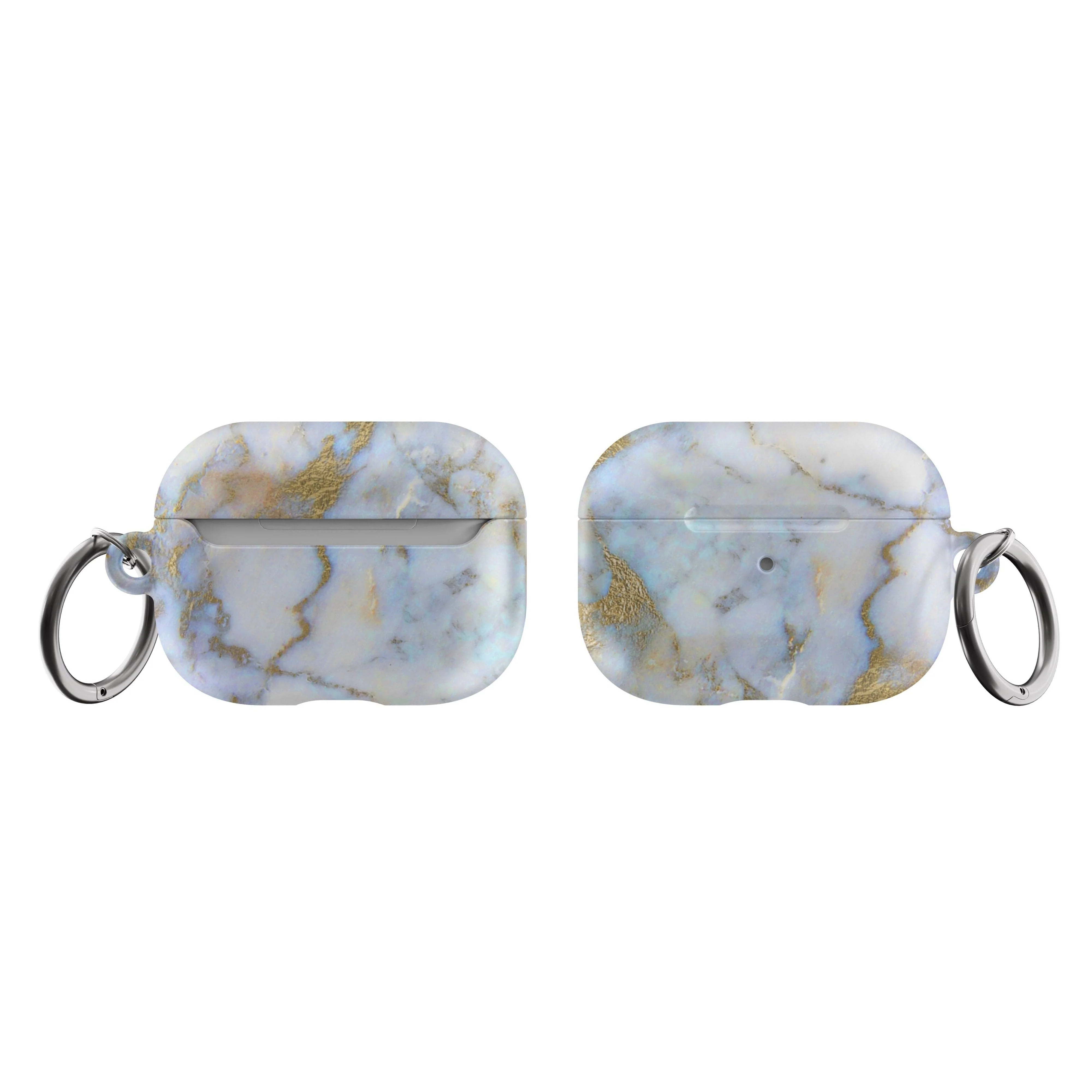 Pretty Opal Marble Print Airpods Case - Image 10