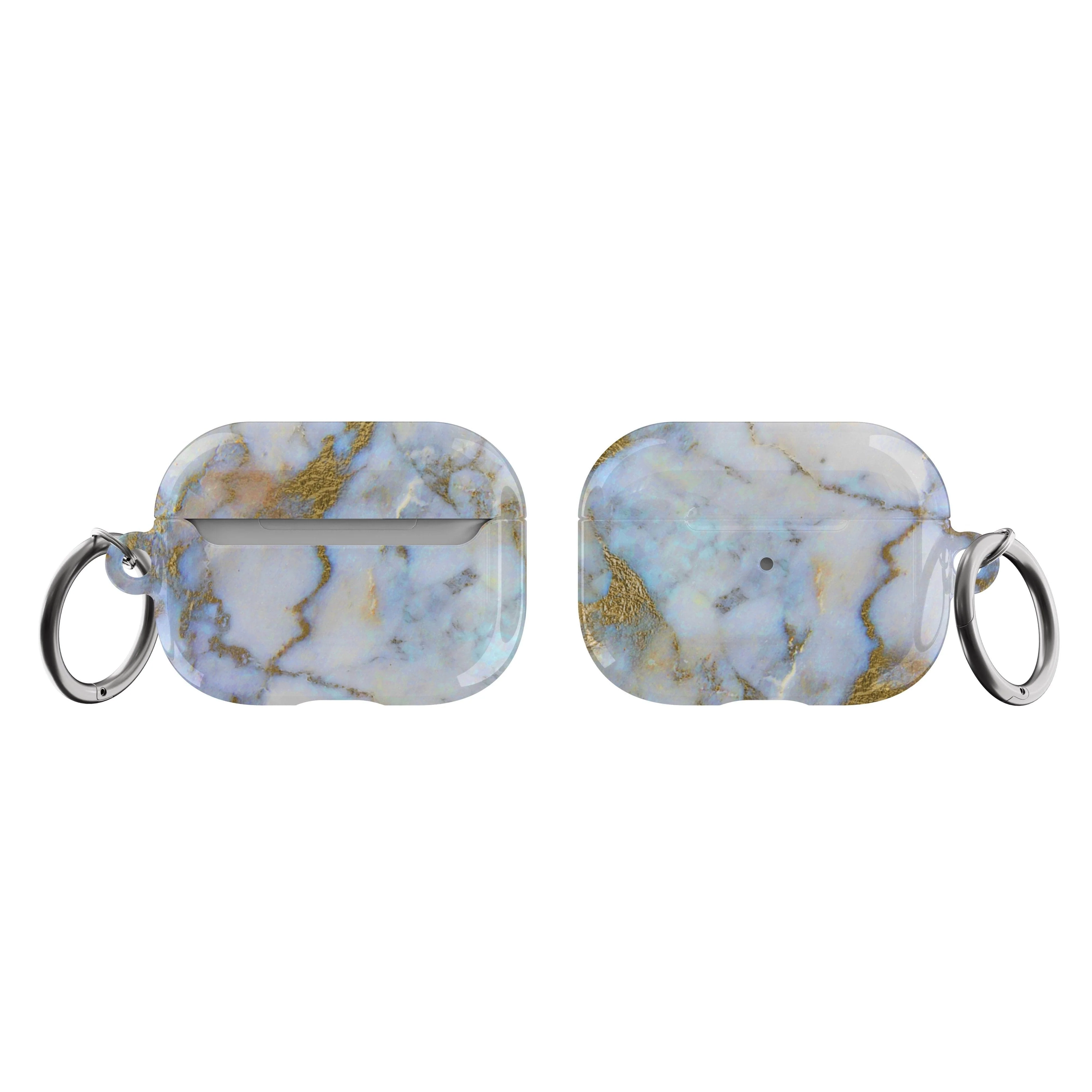 Pretty Opal Marble Print Airpods Case - Image 9