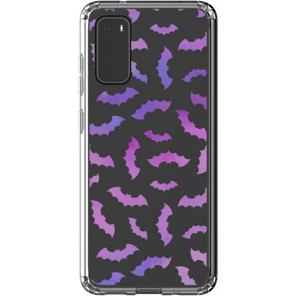 Purple Bats Clear Phone Case - Image 25