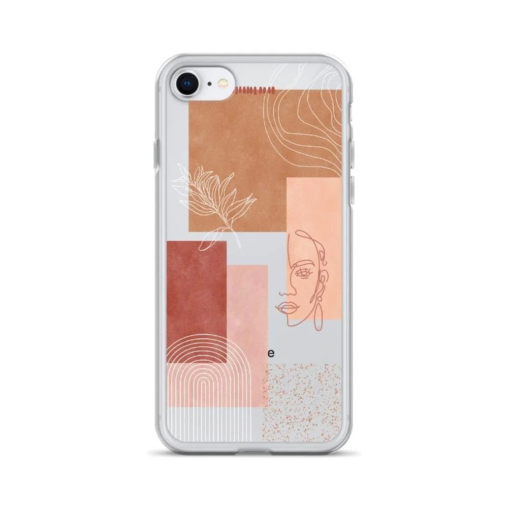 Rose Abstract Collage Clear Phone Case - Image 10