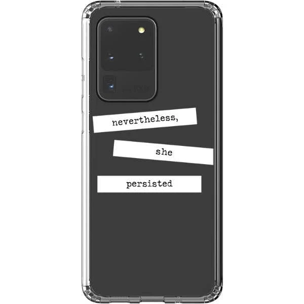She Persisted Block Quote Clear Phone Case - Image 19