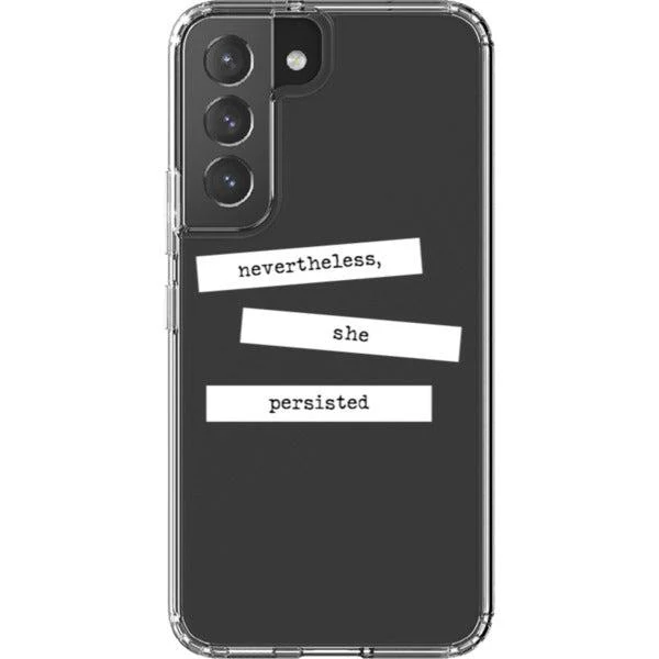 She Persisted Block Quote Clear Phone Case - Image 28