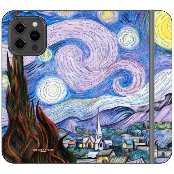Starry Night Wallet Phone Case - Image 3