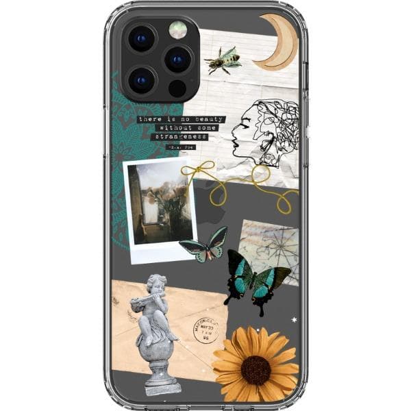 Strange Abstract Clippings Clear Phone Case - Image 13