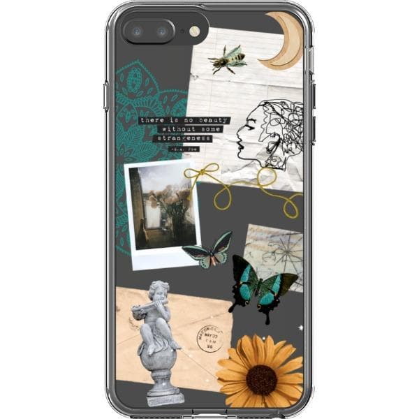 Strange Abstract Clippings Clear Phone Case - Image 19