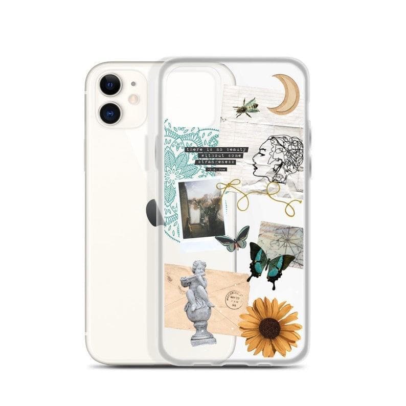 Strange Abstract Clippings Clear Phone Case - Image 4