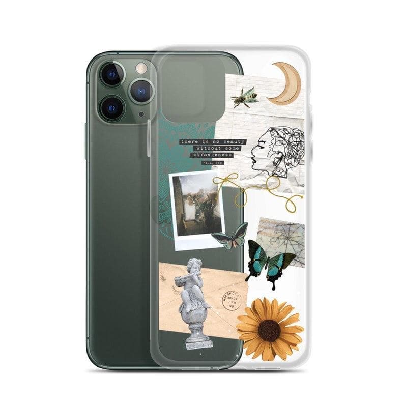Strange Abstract Clippings Clear Phone Case - Image 5