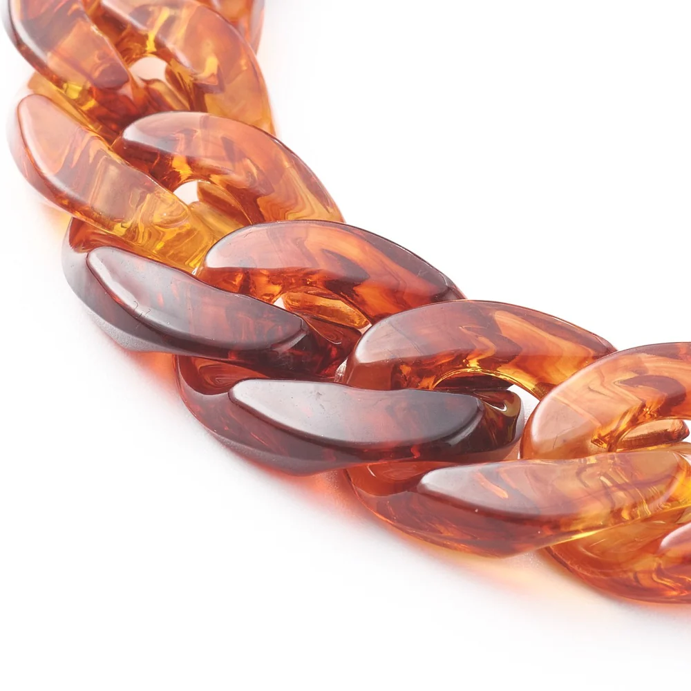 Tortoise Shell Resin Links Phone Charm - Image 8
