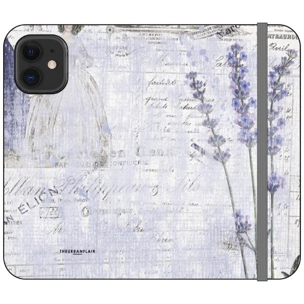 Vintage Lavender Wallet Phone Case - Image 10