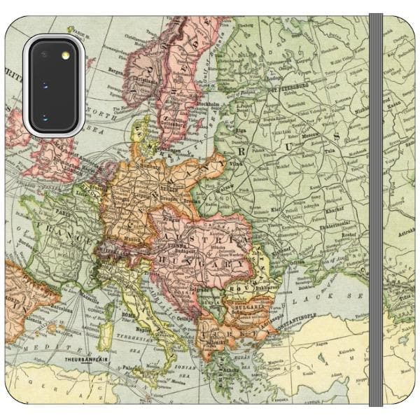 Vintage Travel Map Wallet Phone Case - Image 21