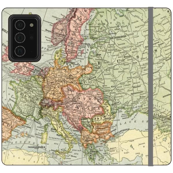 Vintage Travel Map Wallet Phone Case - Image 25