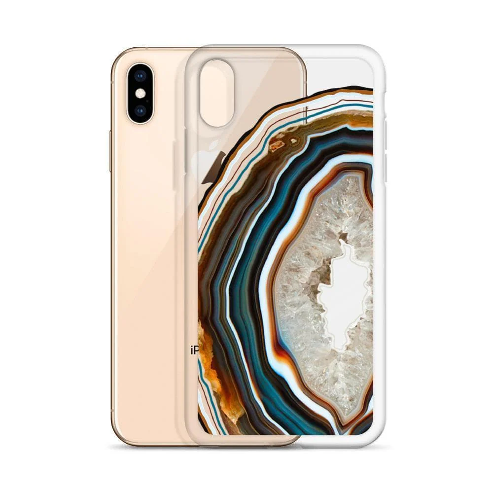Warm Geode Clear Phone Case - Image 6